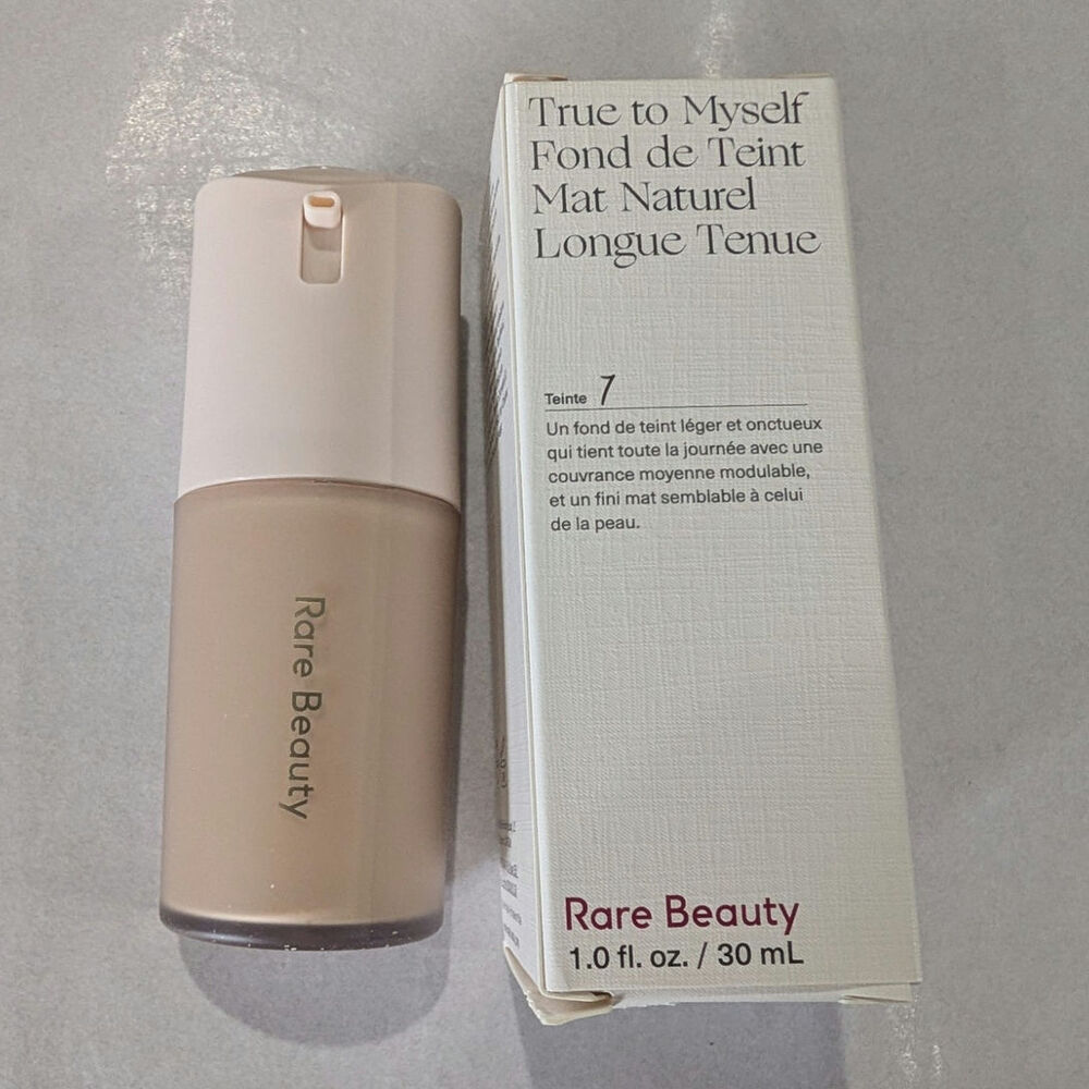 Rare Beauty True to Myself Natural Matte Foundation Shade 7 Light Warm 1.0 fl oz - Picture 3 of 5